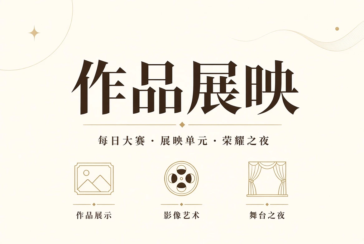 作品展示与终场流程视觉